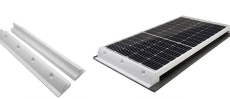 MLFR-ZJ-05BN-W ABS Plastik Güneş Paneli Braketi (BEYAZ) 530MM