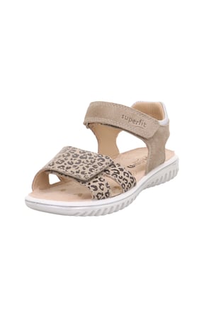 Superfit Sparkle Kız Çocuk Sandalet - Bej Leopar 609004-4010