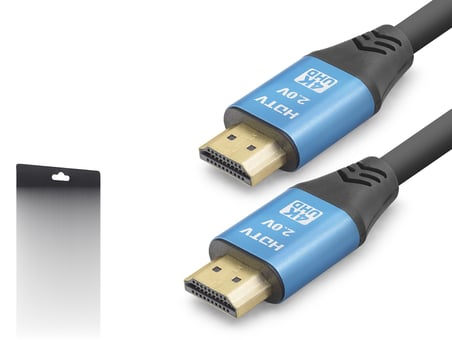 Hdmi 2.0 Kablo 4K Uhd 19+1 Od 8.0 Mm 3 M - Siyah Mavi ND4051