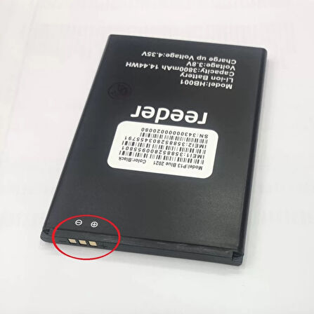 Reeder P13 Blue 2022 Batarya Pil (Güçlendirilmiş)