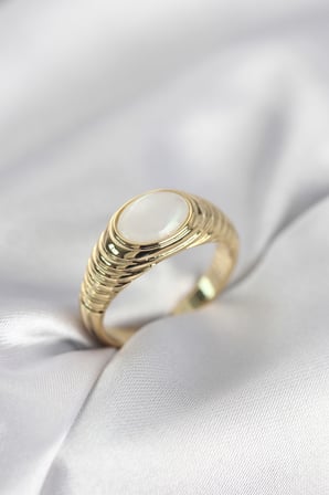 Gold Renk Vintage Model Kadın Yüzük TJ-BYK4019
