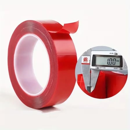 Silikon Çift Taraflı Montaj Bantı Şeffaf Tape 25mm X 5mt