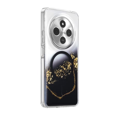 Onegif Xiaomi Redmi 14c Lotus Simli Magsafe Kapak - Siyah