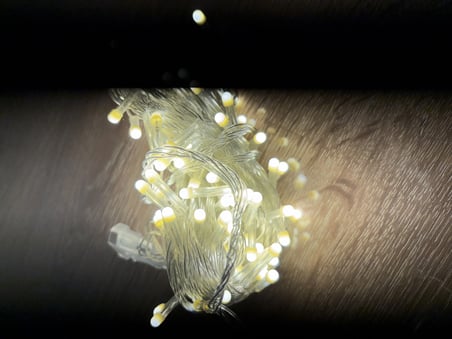 10m 100 Led Damla Uçlu Gün Işığı Şeffaf Kablo Mz-17-4