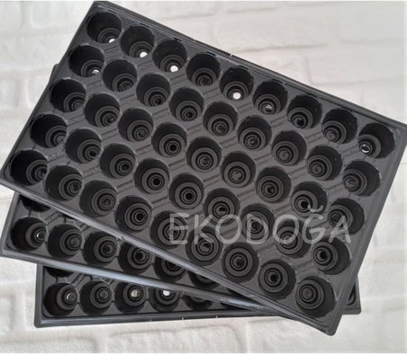 45 Gözlü 10 Adet Fide Viyolü Tohum Çimlendirme Kabı Yetiştirme Viyol Siyah