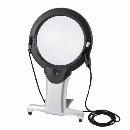 2x 6x Led Eller Serbest,boyun Asılı,dıkış,okuma İçin En Uygun Büyüteç 11b1
