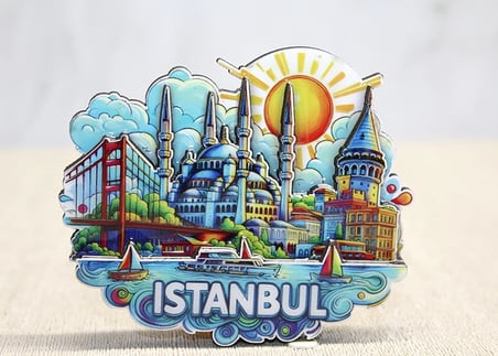 Ahşap İstanbul Temalı Magnet Alk4600