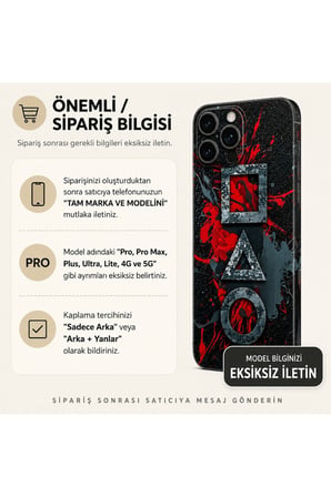 Kızıl Endüstriyel Geometri — Tüm Telefon Modellerine Uyumlu Kaplama- Sipariş Sonrası Marka ve Modelinizi İletiniz