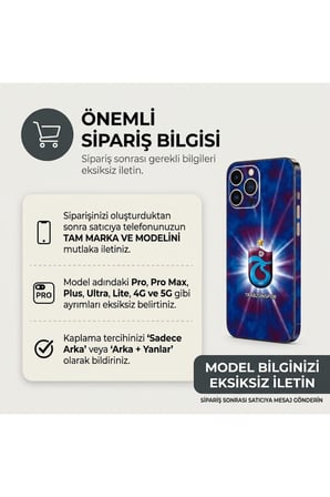 Bordo Mavi Logo — Tüm Telefonlara Uyumlu Kaplama | Sipariş Sonrası Marka ve Modelinizi İletiniz