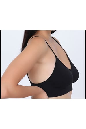 Siyah Lcralı Büstiyer Sütyen Korse - 720 Siyah XL