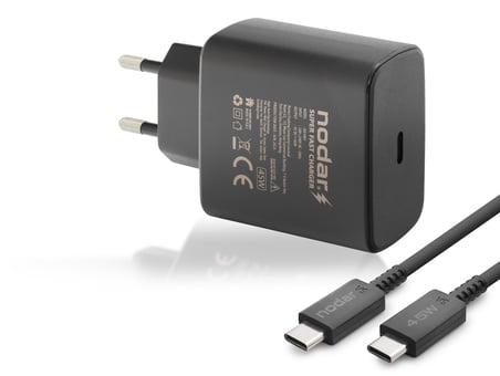 Type-C Pd Hızlı Şarj Seti 45W Usb Adaptörlü - Siyah ND1007