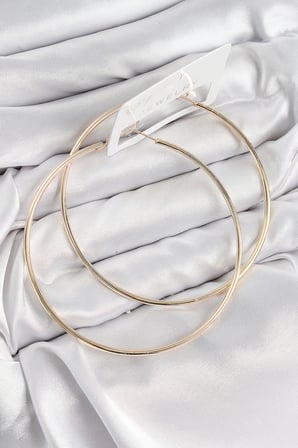Pirinç Halka Model Gold Renk Kadın Küpe TJ-BKP11037
