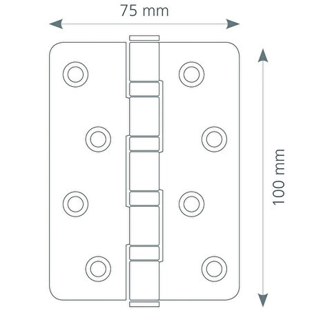 Canex Paslanmaz Menteşe 2.2 mm Oval Sarı
