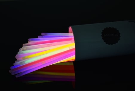 Karanlıkta Parlayan Fosforlu Glow Taç Fosforlu Renkli Taç 6 Adet (2)
