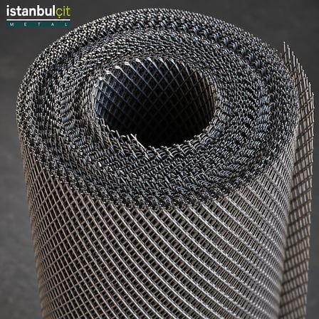 İstanbul Çit Metal DKP Genişletilmiş Metal 0,70 mm 8 x 16 mm Göz Aralıklı 1 x 20 m