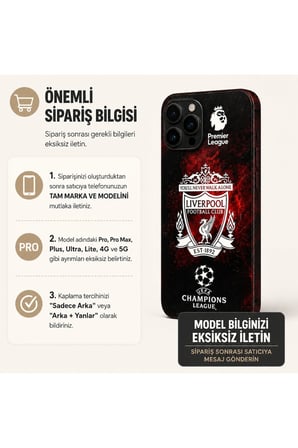 L.Pool Kırmızı Siyah — Tüm Telefonlara Uyumlu Kaplama | Sipariş Sonrası Marka ve Modelinizi İletiniz
