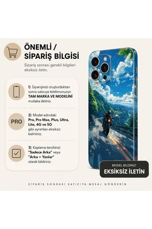 Mavi Ufuk Sürüşü — Tüm Telefon Modellerine Uyumlu Kaplama- Sipariş Sonrası Marka ve Modelinizi İletiniz