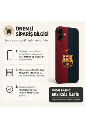 Barça Gece Yarısı — Tüm Telefonlara Uyumlu Kaplama | Sipariş Sonrası Marka ve Modelinizi İletiniz