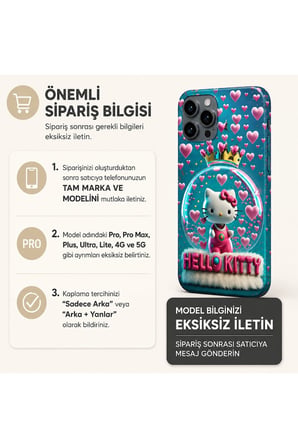 Hello Kitty - Tüm Telefonlara Uyumlu Kaplama | Sipariş Sonrası Marka ve Modelinizi İletiniz