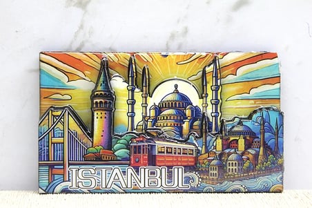 Ahşap İstanbul Temalı Magnet Alk4365