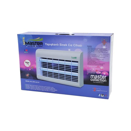 2 LEDLİ SİNEK ÖLDÜRÜCÜ CIZ CİHAZI 30WYAPIŞKANLI 47.5X9X5X29CM100M2 ETKİNLİK ALANI MTR-2X15Y (2)