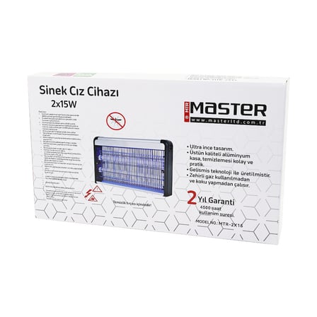 2 LEDLİ SİNEK ÖLDÜRÜCÜ CIZ CİHAZI 30WYAPIŞKANLI 47.5X9X5X29CM100M2 ETKİNLİK ALANI MTR-2X15Y (2)
