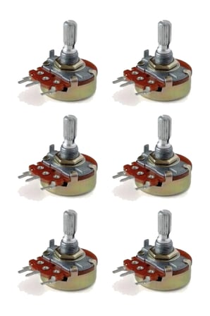 10K Potansiyometre - 6'lı Paket - B10K Arduino Uyumlu