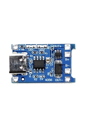 TP4056 Type-C Li-Ion Pil Şarj Modülü Korumalı - 2 Adet Paket