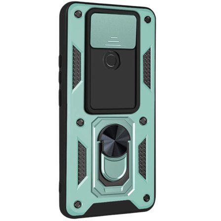 Xiaomi Redmi Note 9 4g Kılıf Pars Lens Yüzüklü Silikon - Yeşil