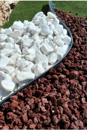 Çim Ayırıcı 25 Metre Siyah Renk Sınırlayıcı Taş Toprak Ayıracı Bariyeri