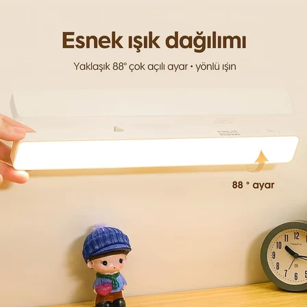Masa Üstü Dokunmatik 3 Renkli Şarjlı Led Lamba Okuma Lambası