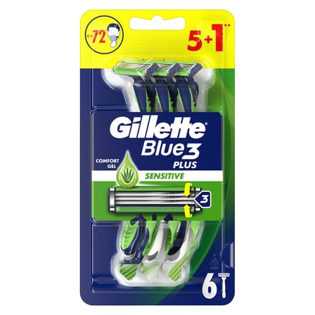 3 Adet Gillette Blue3 Sensitive Kullan At Tıraş Bıçağı 6'lı