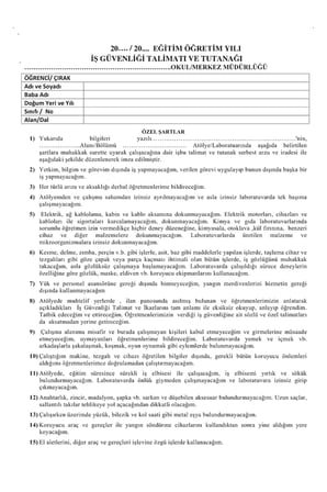 İşletmelerde Mesleki Eğitim İş Dosyası (Staj Defteri) — Sınıf Paketi - 20 Adet