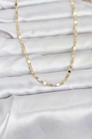 CM 14K Gold Renk Ezme Zincir 60 cm Kadın Kolye TJ-BKO10964