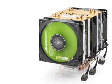 Cpu İşlemci Kule Tipi Soğutucu 600 Serisi Üç Fanlı 6 Bakır Borulu ND2605