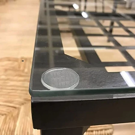 Yapışkanlı Cam Tutucu Şeffaf 14 mm 28'Li Mobilya Raf Ses Tutucu