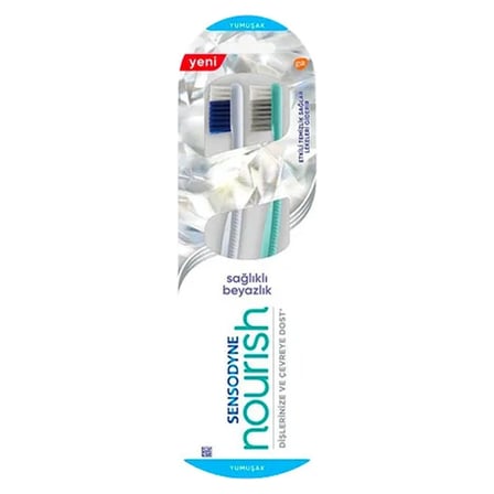 2 Adet Sensodyne Nourish Sağlıklı Beyazlık Diş Fırçası