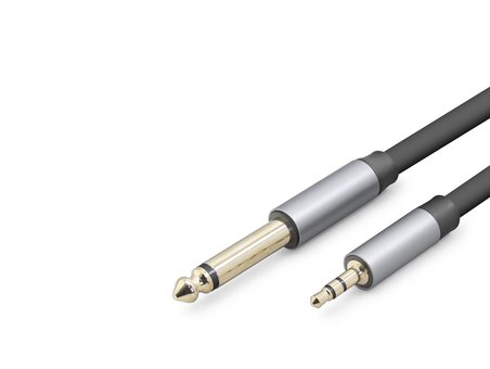 3.5Mm To 6.35Mm Gitar Kablosu 5 M - Siyah HDX1081