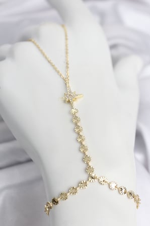 Gold Renk Pirinç Kutup Yıldızı Zirkon Taşlı Şahmeran TJ-SN787