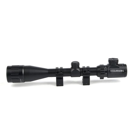412x40 Aoeg  Dürbünü Mil Dot Kırmızı  Yeşil Lens Koruyucu