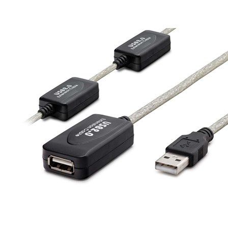 Evimdeyokyok USB 2.0 Uzatma Kablosu 15 Metre Siyah