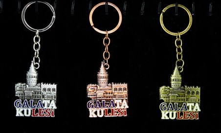 Metal Galata Kulesi Anahtarlık Alk2212