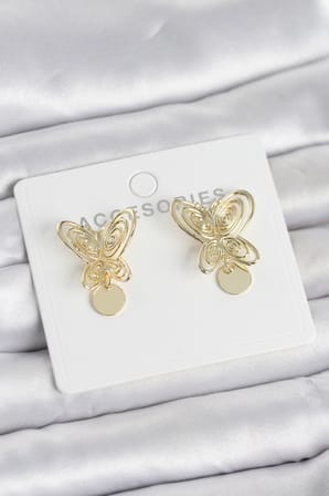 Füsun Küpesi Model Gold Renk Model Pirinç Kadın Küpe TJ-BKP11721