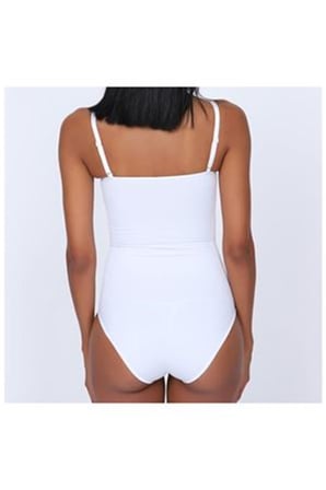 Beyaz Kancalı Dikişsiz Korse - 755 Beyaz XL
