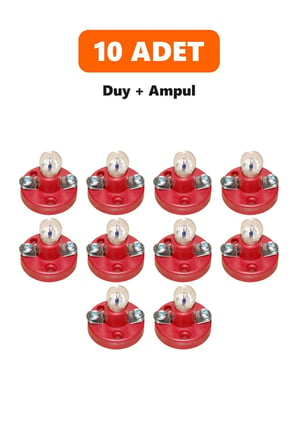 Mini Duy ve Ampul (2,5V) - Fen Deney Lamba Seti - Duy + Ampul - 10'lu Paket