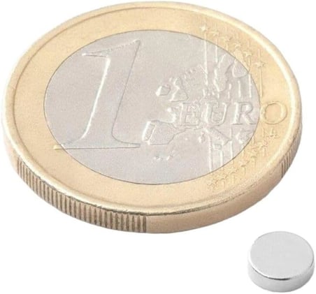 Dünya Magnet 20 Adet - Yuvarlak Neodyum Mıknatıs, 5X2 Mm, Güçlü Magnet, N35 Kalite