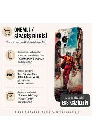 Joker Kaotik Şehir — Tüm Telefon Modellerine Uyumlu Kaplama- Sipariş Sonrası Marka ve Modelinizi İletiniz