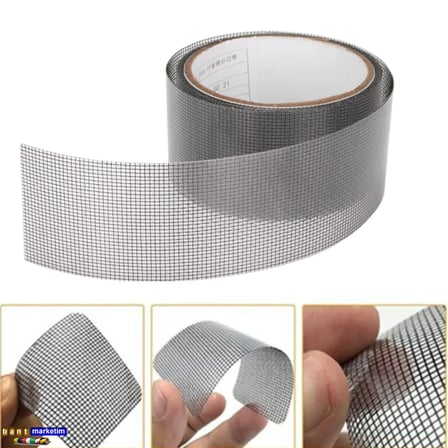 Sineklik Tamir Bandı 50mm x 2m Kendinden Yapışkanlı Yama Bandı Delik ve Yırtık Onarım (2 Adet)