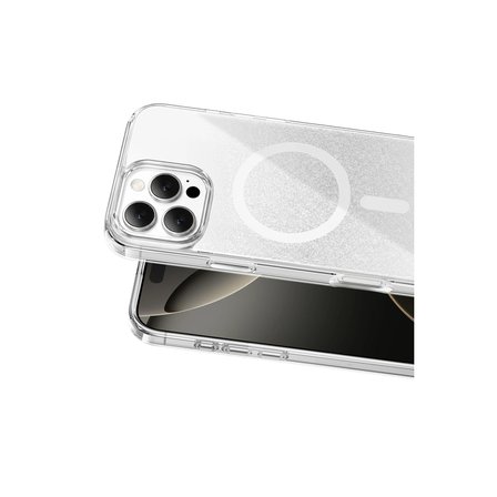 Onegif Apple İphone 16 Pro Max Sora Simli Magsafe Kapak - Beyaz