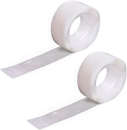 TOYS - 2 Adet Çift Taraflı Yapışkan Balon Yapıştırma Bandı, Sticker Damla Modeli Ve Uçan Balon Aparatı Yapıştırıcı